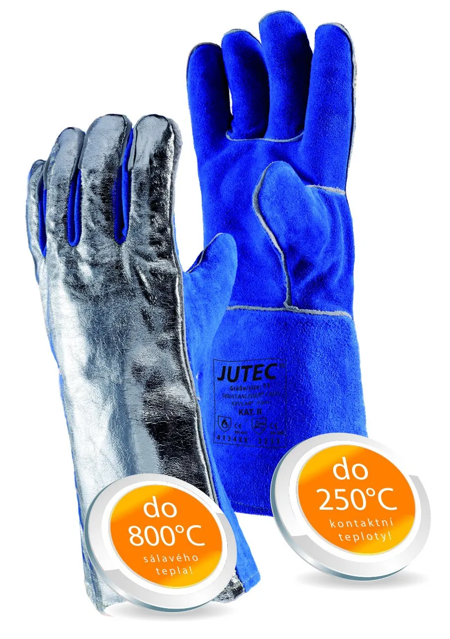 Tepelně odolné rukavice do 250 °C kontaktního a 800 °C sálavého tepla H05LA235-BL