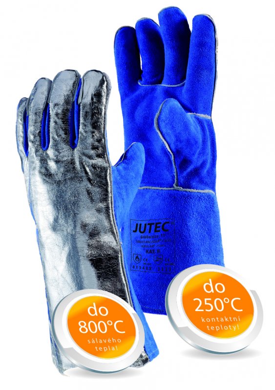 Tepelně odolné rukavice do 250 °C kontaktního a 800 °C sálavého tepla H05LA235-BL