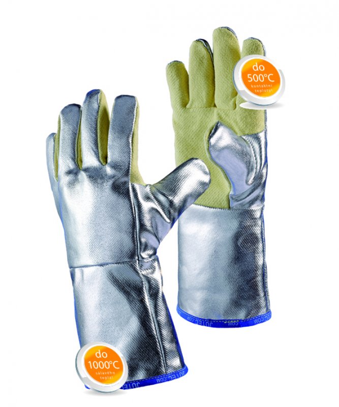 Tepelně odolné rukavice do 500 °C kontaktního a 1000 °C sálavého tepla H115A23x-W2